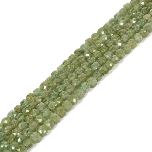 4mm to 5mm Faceted Gemstone Cube Square Loose Beads DIY Jewelry Making Strand - Picture 100 of 119