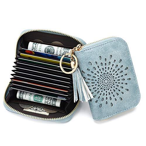 APHISON RFID Credit Card Holder Zipper Card Case Small Wallets for Women Leat... - Picture 8 of 8