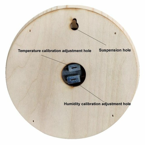 2-In-1 Sauna Bath Thermometer Hygrometer Wood Temperature Humidity Meters 9x15cm - Picture 6 of 12