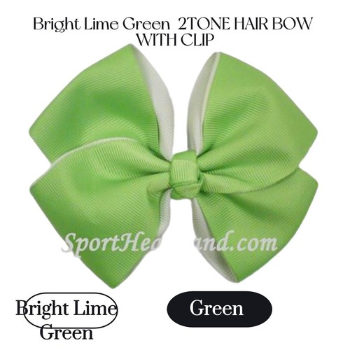 Girls Ribbon Bows BLACK 2TONE WITH CLIP - Picture 14 of 22