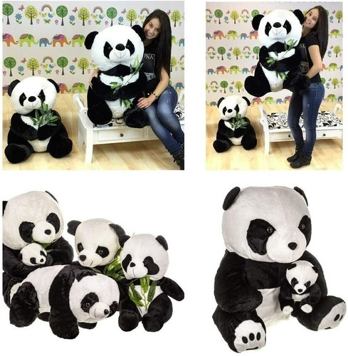 70CM LARGE ENORMOUS PANDA GIFT CUDDLY GIANT SOFT TOY TEDDY HUGE STUFFED BAMBOO - Picture 11 of 40