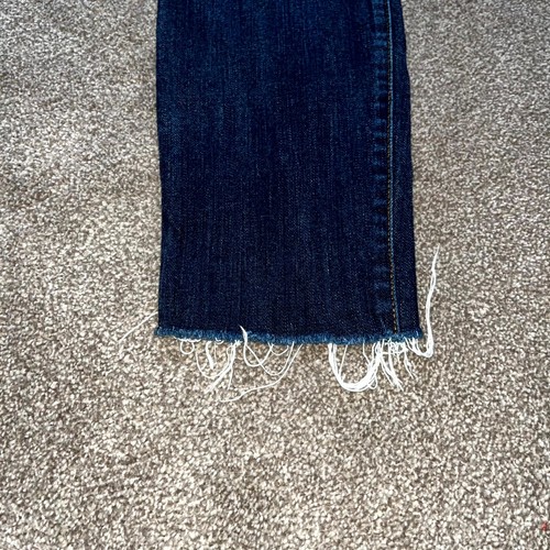 Levi's Boyfriend Jeans Damen 28 blau Denim Taschen Skinny Bein ausgefranster Saum Zip Fly - Bild 5 von 13