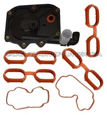 Engine Intake Manifold Cover CRANKCASE VENT Valve + GASKETS for BMW X5 V8 SET 7