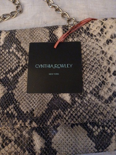 Cynthia Rowley Beautiful  Genuine  Leather Silver  Hardware Purse Shoulder Bag