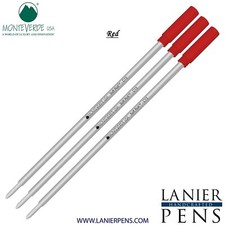 3X-Monteverde C13 Soft Roll Ballpoint for Cross Ballpoint Pens, Medium Red