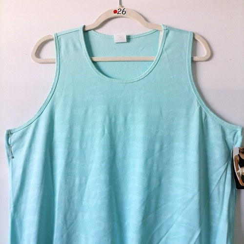 NWT Avia Womens Arctic Blue Round Neck Drawstring Hem Commuter Tank Top Size XL - Picture 2 of 7