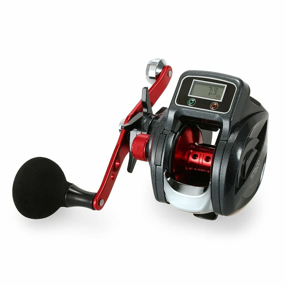 Line Counter Fishing Reel 6.3:1 13+1BB Left/Right Hand Low Profile