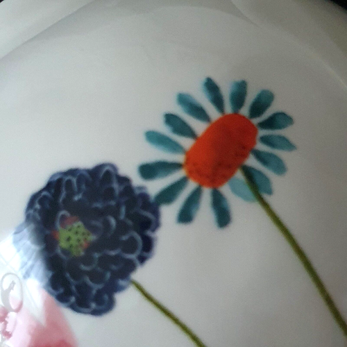 Rae Dunn Magenta Teapot & Sugar Artisan Watercolor Wild Flowers w/Orig. Tags - Picture 9 of 19