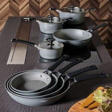 Set Batteria di Pentole Padella Casseruola Coperchio FONTEBASSO Antiaderente