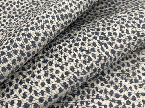 Kravet Blue Chenille Animal Skin Dot Crypton Performance Fabric 2.65 yds 34971-5 - Picture 1 of 3