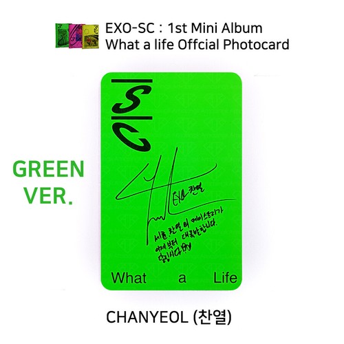 EXO SC SEHUN CHANYEOL 1. Mini Album What a life offizielle Fotokarte KPOP K-POP - Bild 19 von 29