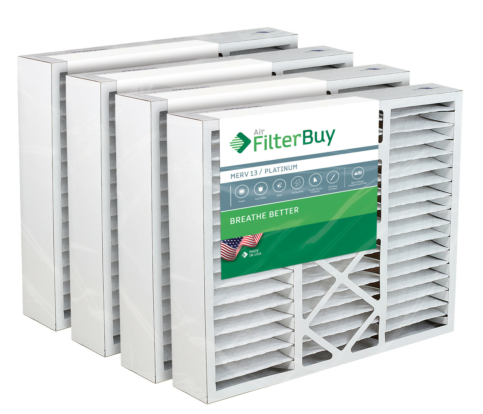 FilterBuy 17x26x4 AC Air Filters Lennox 75X74, X6664, X6666 Compatible (MERV 13) Klasyka w niskiej cenie