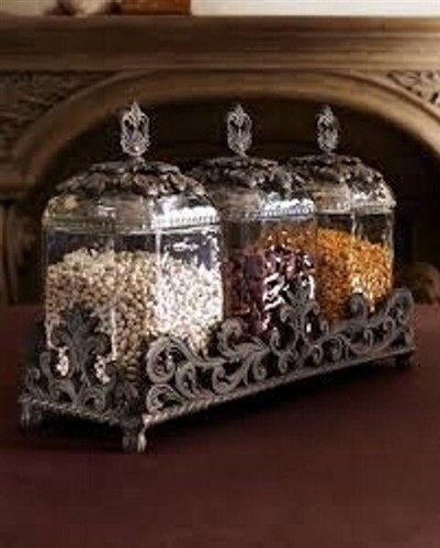 NEW GG Collection 3 Glass Canister Set Gracious Goods 122245