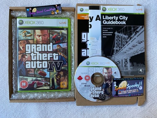 Grand Theft Auto IV XBOX 360 - UK PAL VGC CIB with Map - High Quality Packing - Picture 11 of 11