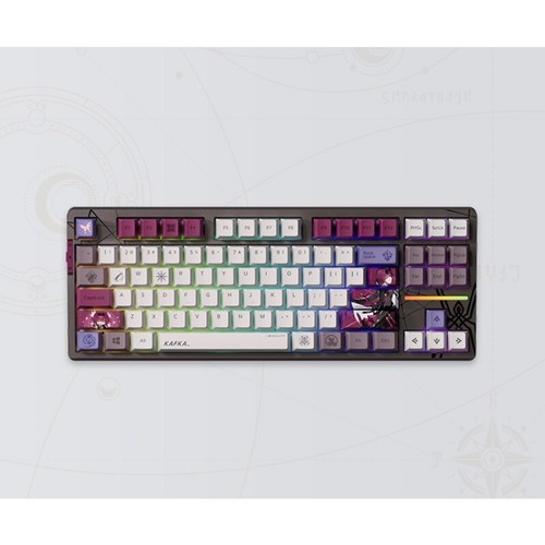 MiHoYo Kafka Backlit Mechanical Keyboard Bluetooth 87 108 Key Game Peripheral - Picture 10 of 12