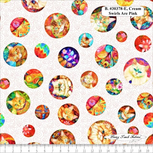 QUILT ROOM KITTIES, QT, MORRIS, CATS, KITTENS, FABRICS, PRICED BY 1/2 YD, 18"X42 - Picture 7 of 9