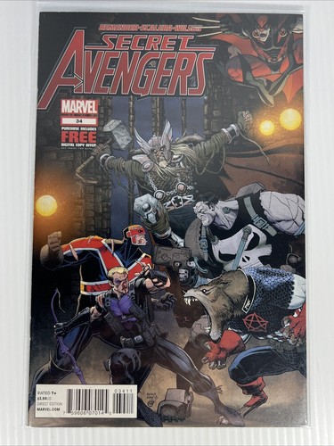 Lote de 7 Secret Avengers #7-9 11 16 34 36 Vol. 1 Marvel Comics 2010 Ed Brubaker - Imagen 7 de 8