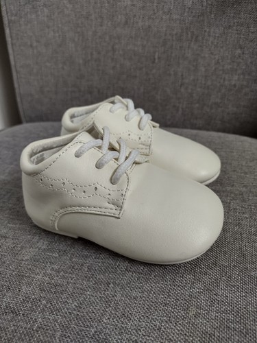 Jelly Beans Formal white Ivory baby shoes size 4 Baptize christening - Picture 2 of 12