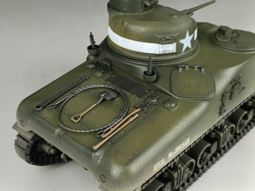 Modelo de tanque mediano Lee Cast Hull M3A1 de la Segunda Guerra Mundial construido 1/35 - Imagen 14 de 14
