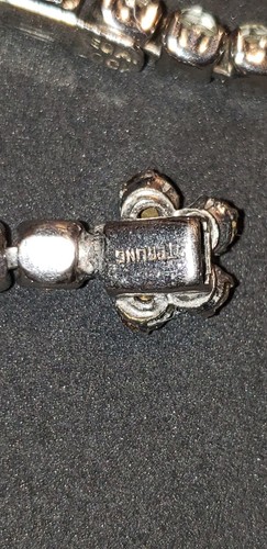 RARE Fred A. Block Sterling RHINESTONE Necklace  1940 SIGNED Designer Statement  - Picture 10 of 22