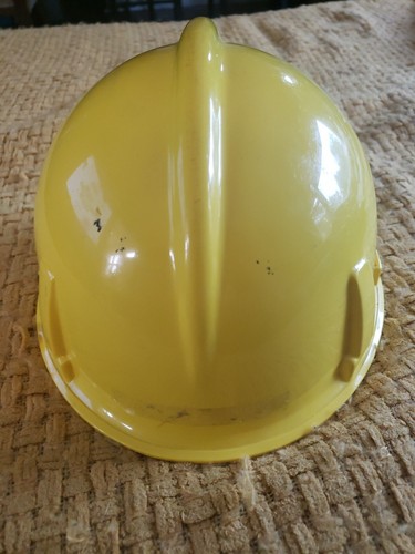 Vintage Hard Hat Safety Helmet MSA Yellow Plastic - Picture 5 of 7