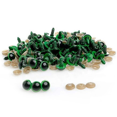 100Pcs Plastic Safety Eyes For Teddy Bear Doll Toy Animal Craft DIY Kit 8-20mm - Picture 5 of 18