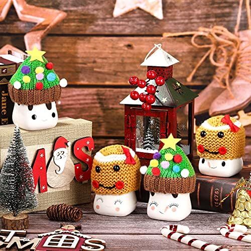 4 Pack Cute Marshmallow Mugs Ceramic Hot Chocolate Cocoa Mugs - Picture 8 of 8