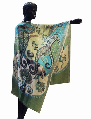 Stole Wool Pashmina Cashmer Scarf Shawl Wrap Soft Women Neck Shawl Table Throw - Picture 5 of 7