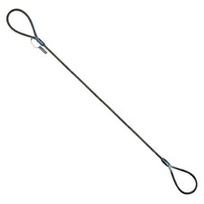 Wire Rope Choker 3/8" x 12' Lifting Sling Crane Tagged 1.4 Ton USA