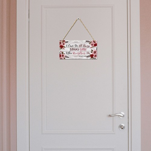 Aluminum Hanging Door Sign Wall Hanging Sign Plaque with Rope For Home Decor - Picture 19 of 223