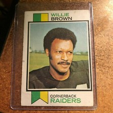 1973 Topps Football # 210 Willie Brown