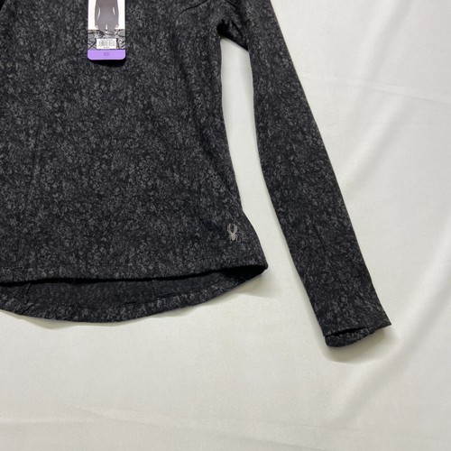 Spyder Active Jacket Women's XS Black Printed Logo Mock Neck Thumbhole Sleeve - Bild 2 von 16