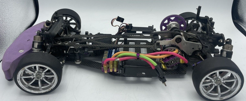 For parts HPI RS4 carbon chassis with ESC and motor vintage rare - Picture 3 of 18