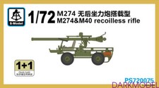 S-Model PS720075 1/72 M274 &M40 recoilless rifle Quick Build Model kit