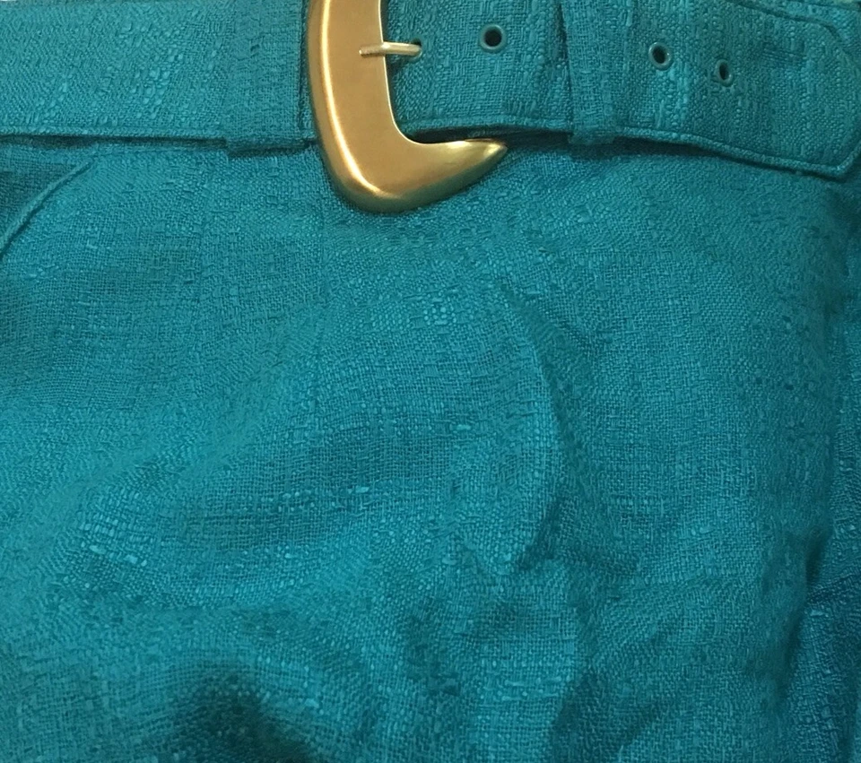 Worthington Años 80 Vintage Turquesa Clásica Falda Lápiz Cottagecore Primavera Foto 3 de 3