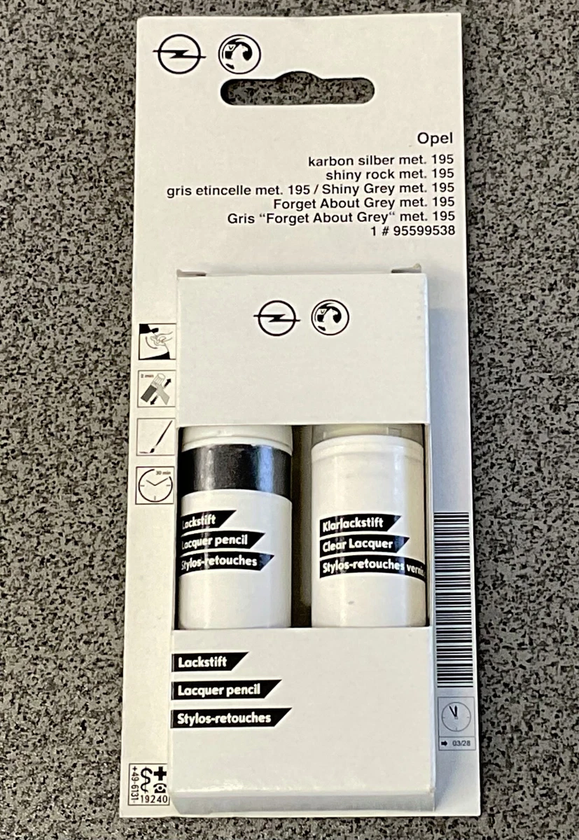 Lackstift original Opel 195 / Z195 Karbon Silber Metallic 95599538  