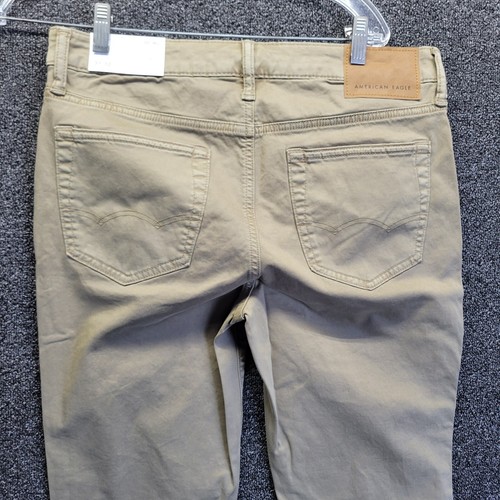 American Eagle Skinny Pants 31x32 Soft Twill Khaki Extreme Flex - Picture 5 of 7