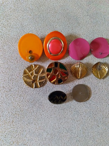 5 PAIRS Costume Earrings, Pierced ears, Diff Styles, Each ONLY $0.50 cents! - Picture 9 of 10
