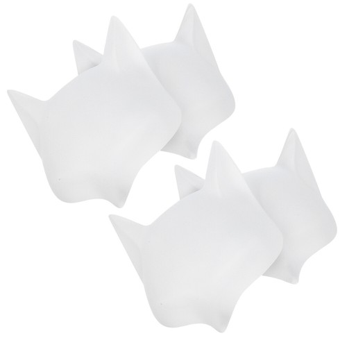 20 pcs Cat Blank Mask: Blank White Face Painted DIY Masks Animal Cosplay Dress - Zdjęcie 3 z 12