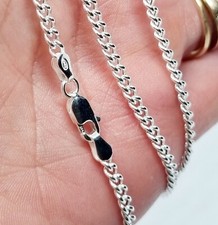 Sterling Silver Necklace Chain Curb Stamped 925 for Men Women & Kids All Sizes