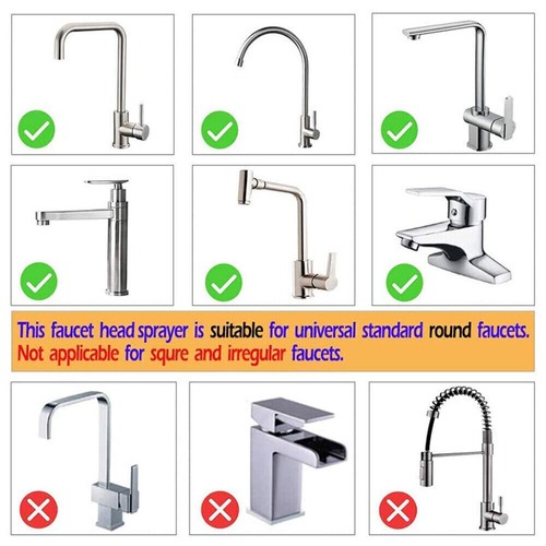 Kitchen Tap Aerator 360° Rotate Faucet Swivel End Diffuser Adapter Filter UK - Picture 7 of 13