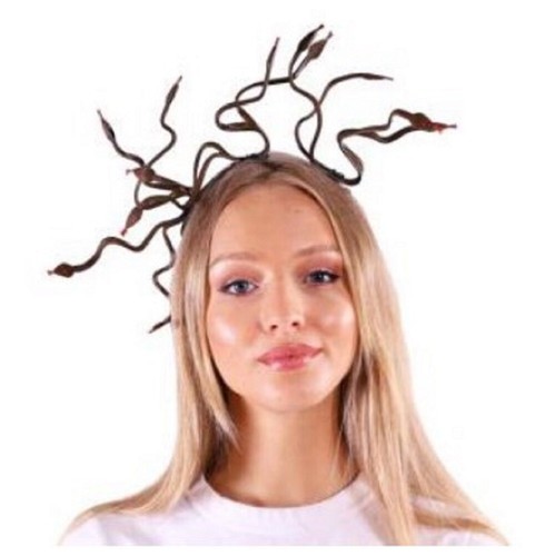 Medusa Snake Headpiece - Greek - Egyptian - Gold - Costume Accessories - Adult - Picture 2 of 4