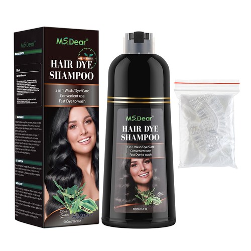 Mokeru Instant Hair Color Dye Shampoo Natural Coconut Argan Oil Permanent 500ml - Picture 18 of 43