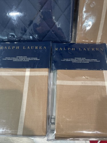 Ralph Lauren Modern Equestrian King Duvet Cover+4 Shams. Brand New! - Picture 8 of 16