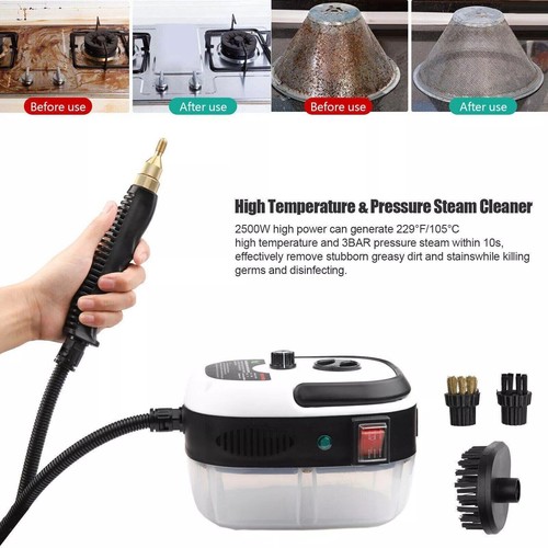 Limpiador de vapor presurizado portátil 2500 W máquina de limpieza portátil de alta temperatura - Imagen 18 de 22