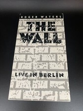 Roger Waters The Wall Live in Berlin VHS Slip Case & Running Order Photo Card