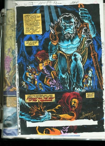 NUEVOS TITANES #109-DC GUÍAS DE COLOR PROD. ARTE