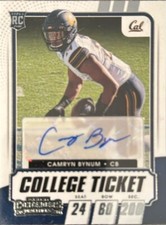 2021 Panini Contenders Draft Picks #233 Camryn Bynum - California Golden Bears 