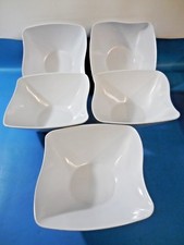 GET ML-234-W 11" x 11" San Michele Melamine Flare Bowl 4.3Qt (Lot of 5)