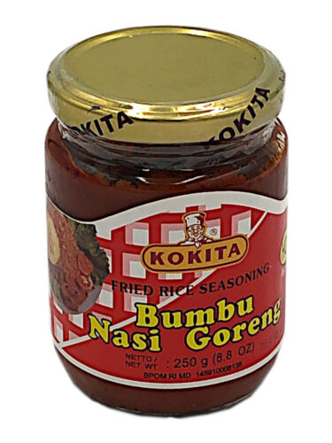Arroz frito caliente Kokita, 250 g, paquete de 3
